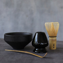 Load image into Gallery viewer, TANGPIN 4pcs/set ceramic matcha giftset bamboo matcha teaset ceremic Matcha Bowl Whisk Holders japanese tea sets
