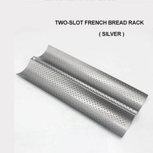 Load image into Gallery viewer, Nonstick French Bread Baking Mold Bread Wave Baking Tray Practical Cake Baguette Mold Pans 2 Groove Waves Bread Baking Tools
